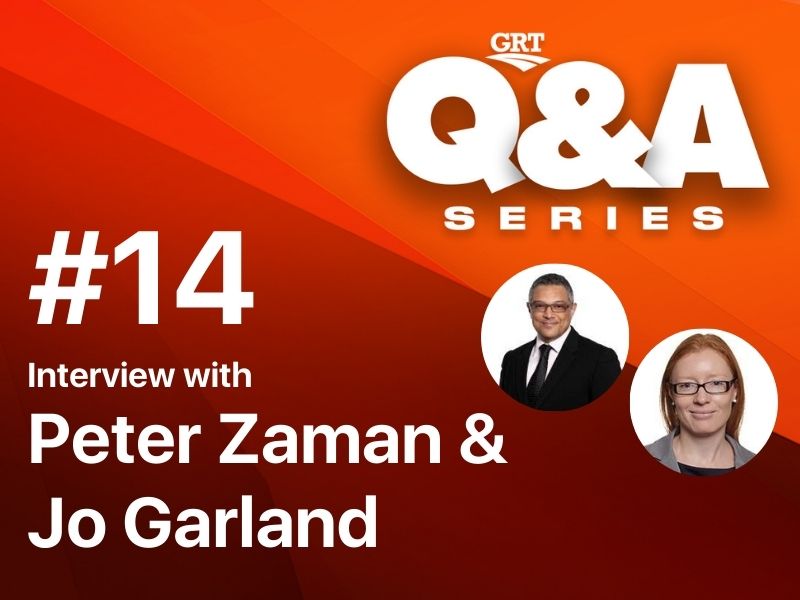 GRT Q&A with Peter Zaman & Jo Garland: Sustainability and Climate Finance