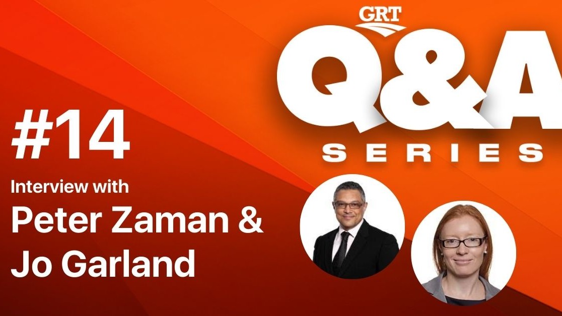 GRT Q&A with Peter Zaman & Jo Garland: Sustainability and Climate Finance