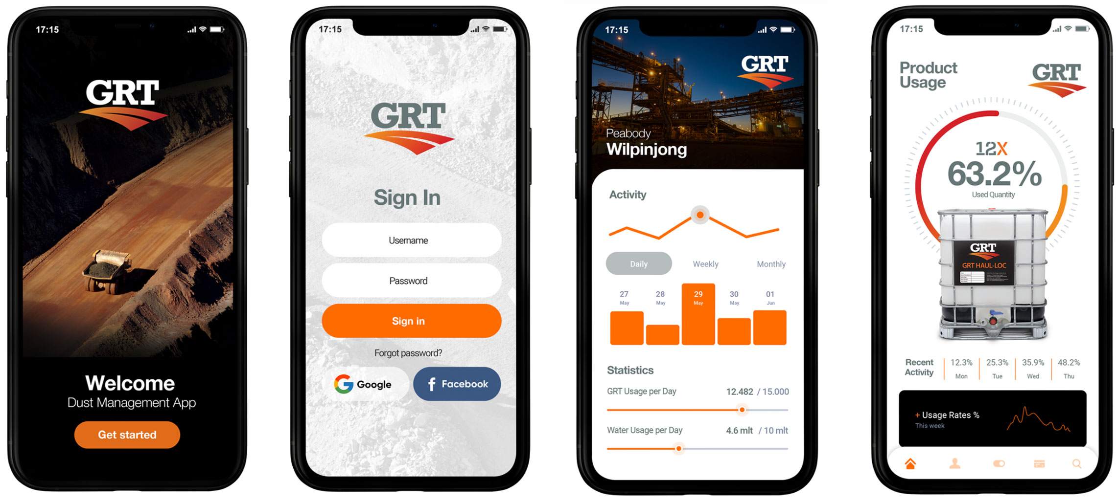 GRT Dust control mobile app